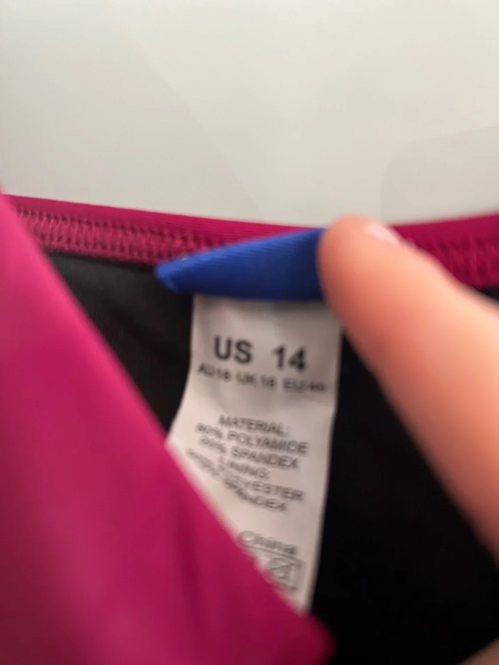 Women’s Deep Raspberry One-Piece Swimdress - Picture 3 of 4